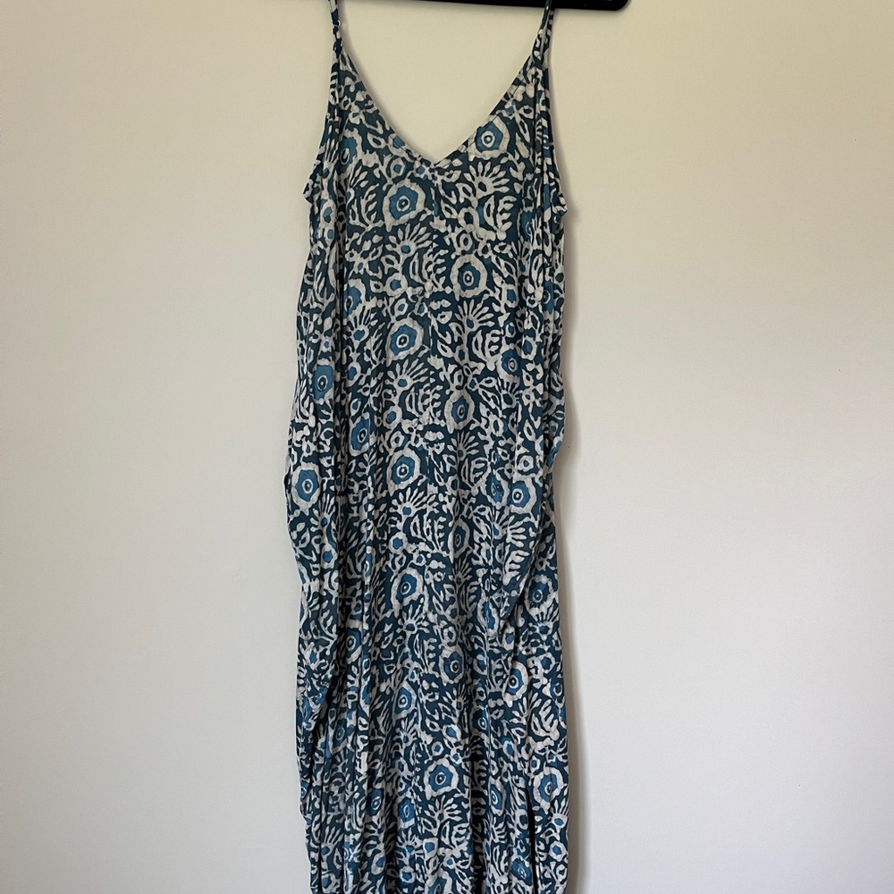 Boutique Maxi Dress - Blue Aztec!